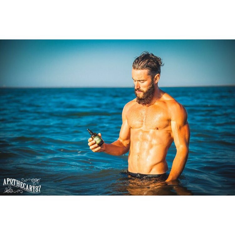 apothecary87:  @theandrew.tracey will go to any lengths to keep his MAN beard conditioned.