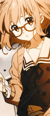 hanae-ichihara:    hanae-ichihara: ↳ Saturday Challenge    ✖ 15 Days of Kyoukai no Kanata - DAY 13: Character with your favorite voice / seiyuu 