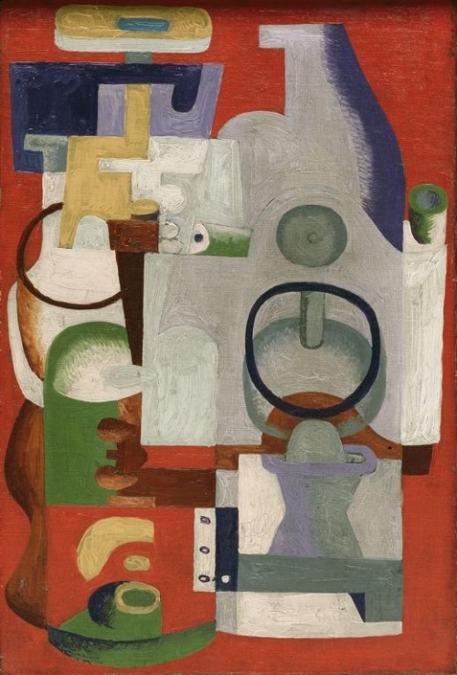 nobrashfestivity:Le Corbusier (Charles-Édouard Jeanneret), Abstract Composition, oil on canva