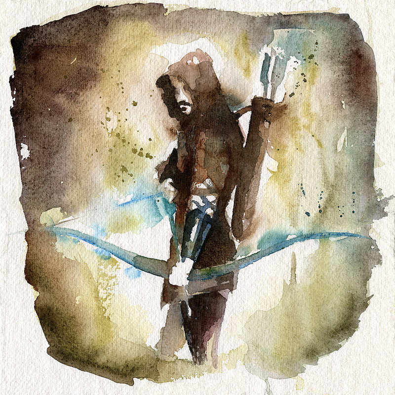 league-of-extraordinarycomics: Superhero watercolors  By  Blule 