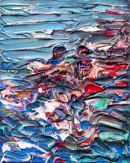 chrissyangliker:  Swimming Upstream. 22x 28 Inches on canvas. 2014 
