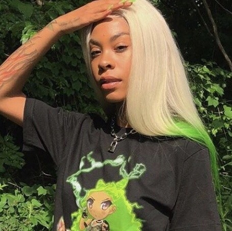 coutureicons:  female rappers + green