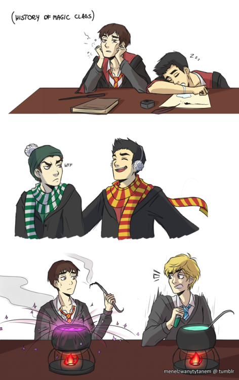 gladers at hogwarts, part 1