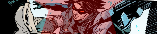 comic-bucky:  Red star—How many field reports have I read that in? Reports of an unstoppable Soviet monster—Just a myth. A Soviet super-soldier who kills anyone who lays eyes on him.  Part man, part machine. You better hope he’s a myth.  Better