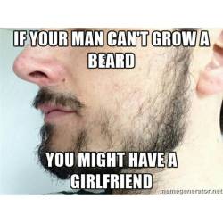 Grow it or shave it! There is no in between!!!