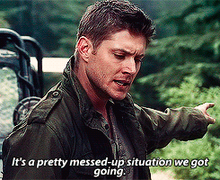 humanpie:  shipeverything:  ssjdebusk:  never mistake that Dean turns around because