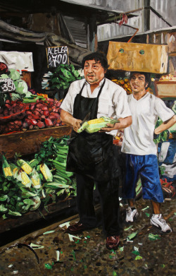 El Marchante y su ayudante
(La Vega Central, Santiago Chile)
Dimensiones: 70x110 cm
Price $15,300 USD