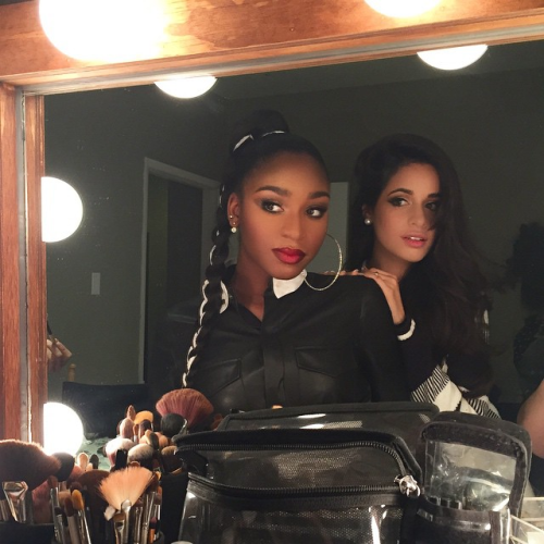 fifthharmonynews:  @clarissalunanyc: Pooks & Squinks. Behind the scenes shot of my @fifthharmony babes. Great day on set w/ the amazing Director X. 