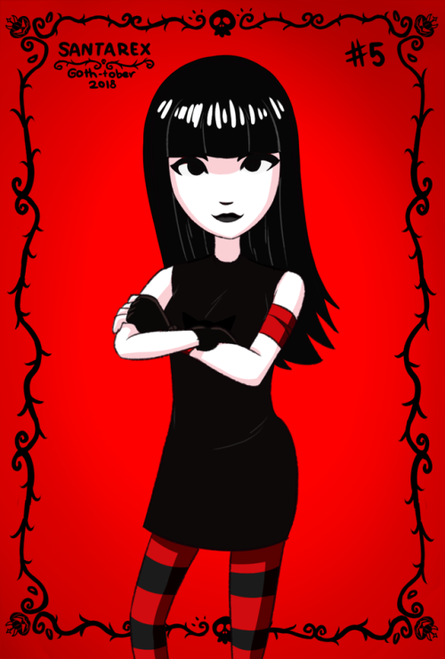  - Goth-tober Pic #5: Emily the Strange -I remember back in the 2000s she used to be everywhere, clo