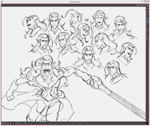 aureliegomez:Some warm-up doodles from this week featuring Lotor