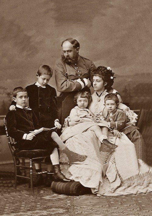 antique-royals:Archduke Karl Ludwig of Austria and family