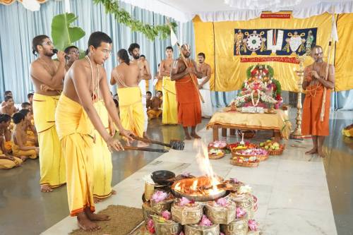 Yagna (fire ritual sacrifice) for Lakshmi Devi