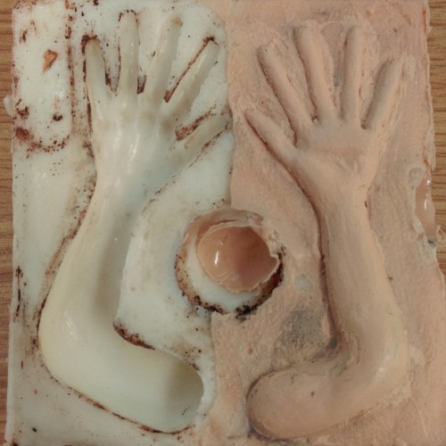 HANDS!! This was the process for making the silicone arms / hands for Tootega. Unfortunately, I did 