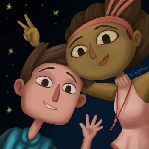 aribarton:  figured I should post  these separately (¼) Shay and Vella from Broken Age. Y'all can use this as an icon as long as you credit. :) 