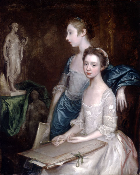 my18thcenturysource:Mary and Margaret GainsboroughThomas Gainsborough had favourite subjects to pain