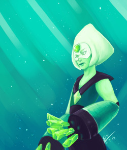 shadottie:   &ldquo;This is Peridot, performing Earth Hub maintenance check.&rdquo;  What was supposed to be just a warm up doodle sketch, but then my hand slipped and here we are. What a gooood episode!!  Momma Garnet melted my heart!! ;___;