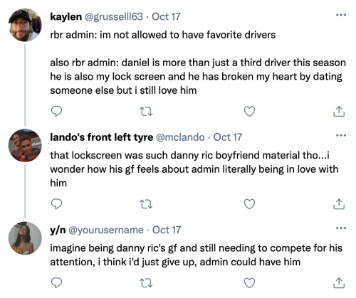 Secret Admin | Daniel Ricciardo Social Media Au