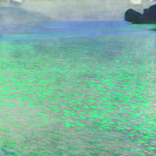 yan-wo:Gustav Klimt, Lake Attersee