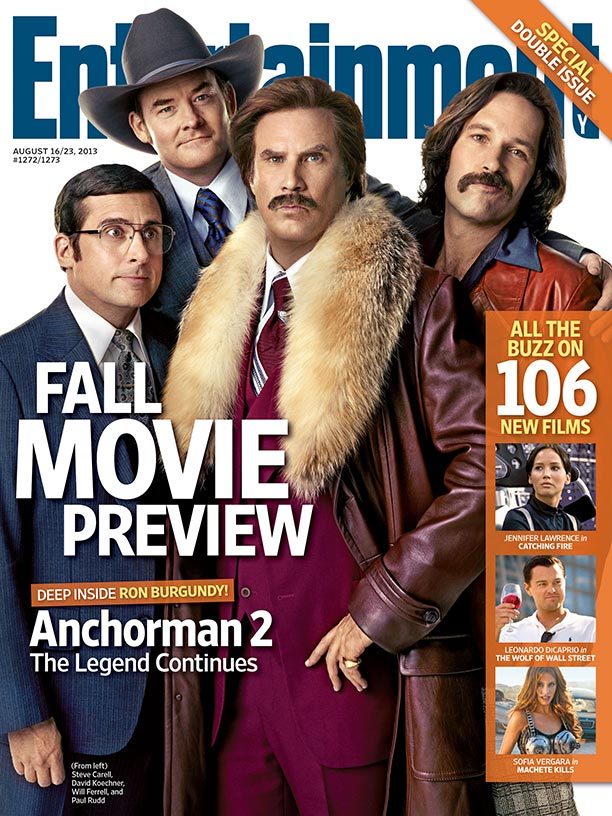 This week in EW: We go deep inside Ron Burgundy… and Brian Fantana… and Brick… and Champ. Plus: Fall movie preview!