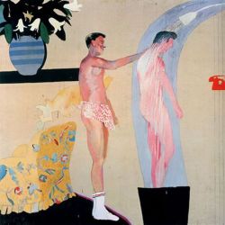 akaixab:  Domestic Scene, Los Angeles (1963)  by  David Hockney