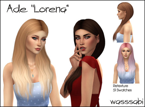 Thanks To Ade For Creating Beautiful Hairstyles Like This One :D  - 51 Swatches, Including 20 Ombres.