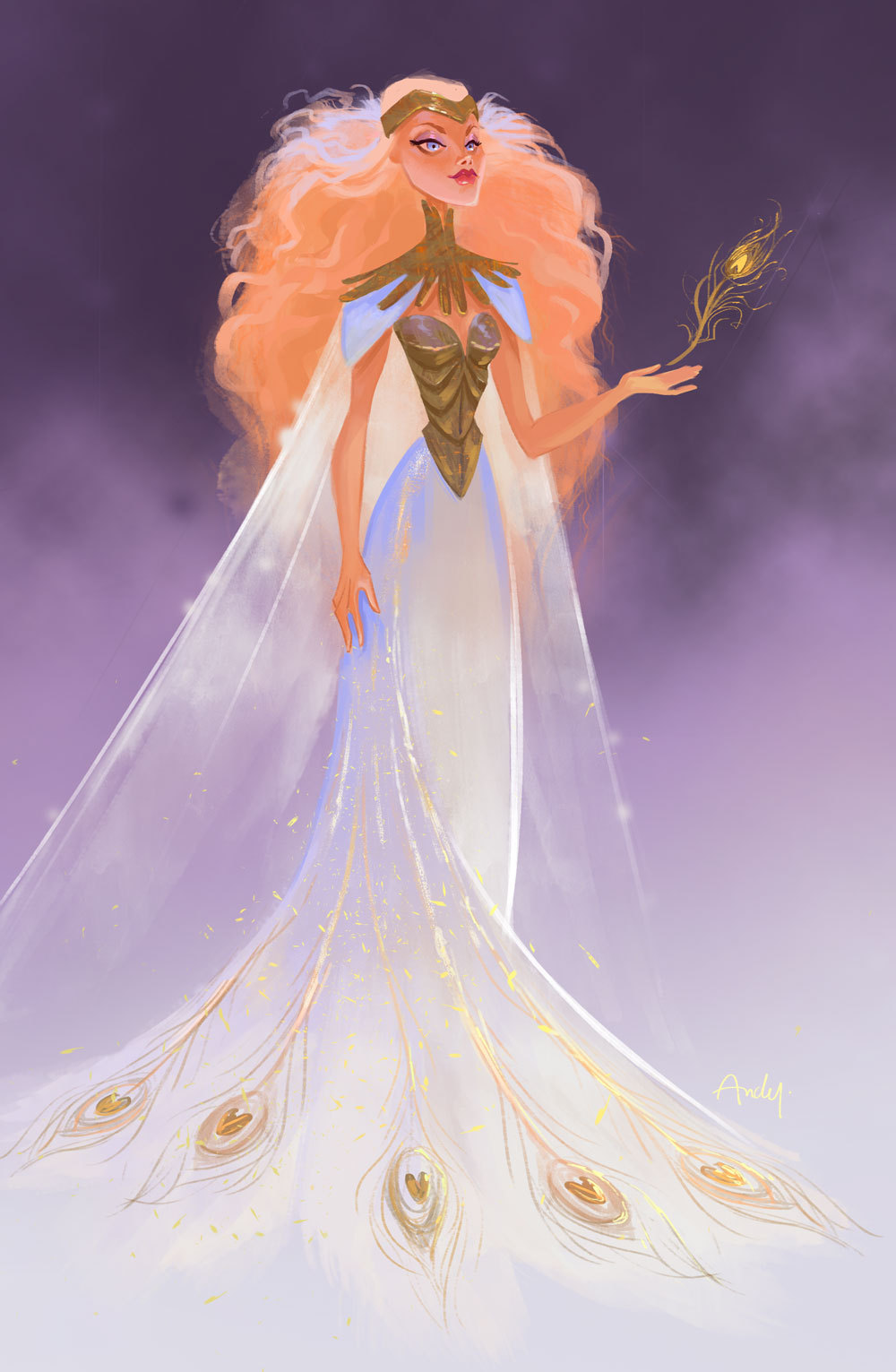 andyagarciah:  Character Design Challenge, Hera goddess of women and marriage. 