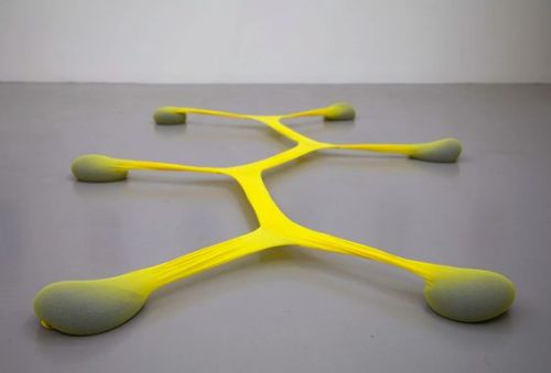 my-kelde: Ernesto Neto. Animalplant yellow, 2013. polyamide stockings + glassbeads