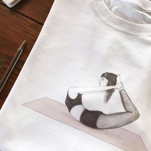 my drawings series about Yoga is now a T-shirt collection thanks to Hop edition:) find them www.stay