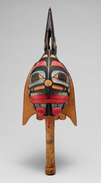 Raven rattleDate: 19th centuryGeography: Skidegate, British Columbia, CanadaCulture: Native American