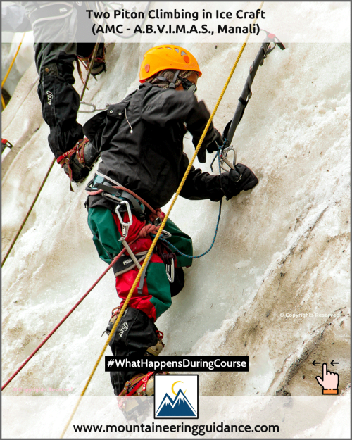 Two Piton Climbing in Ice Craft (AMC - A.B.V.I.M.A.S., Manali)