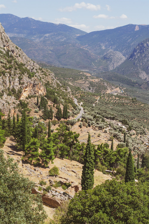 A view from the slopes of Parnassus, Greece