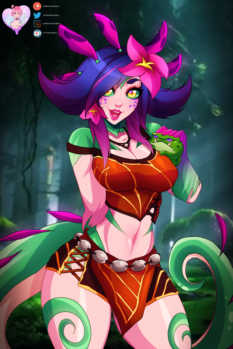 Coming out of the jungle, we have the first winner of the december poll, Neeko from