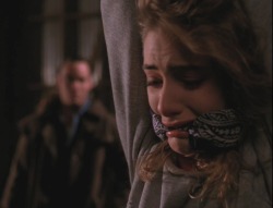 Graybandanna:  Madchen Amick Tied Up And Gagged On Twin Peaks.  If You Look Closely