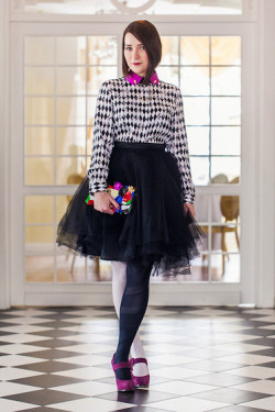 Fashion-Tights:  Black Tulle Skirt (By Shiny Syl)