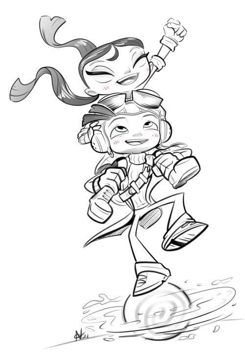 Had to get some Psychonauts 2 fanart outta my system. Loved the game. The style is fun to draw.