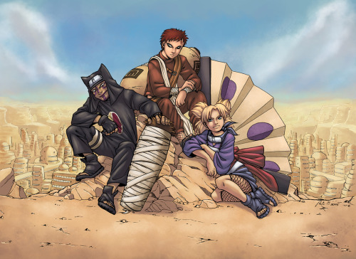 logicfun:  Suna no Shinobi color by logicfun