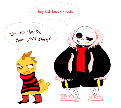 noodlenumber:“okay then here’s a different one. how’d the kid with no arms end up losin’ their legs 