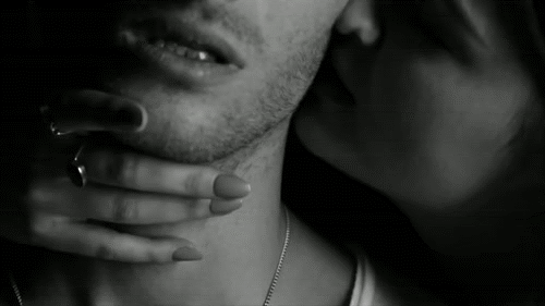 teazdndenied: Her breath was warm and sweet, gently teasing across his skin.  She