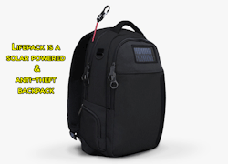 sizvideos:  Lifepack is a super organized solar powered and anti-theft backpack. Get more information here 