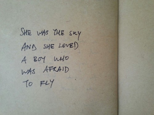 somepiecesofmyheartandsoul:  He was just a boy who feared heights.– L.W.