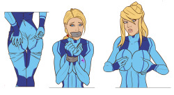 I amalgamated some Samus sketchs in block colour, I like the middle haircut a lot! Please enjoy!