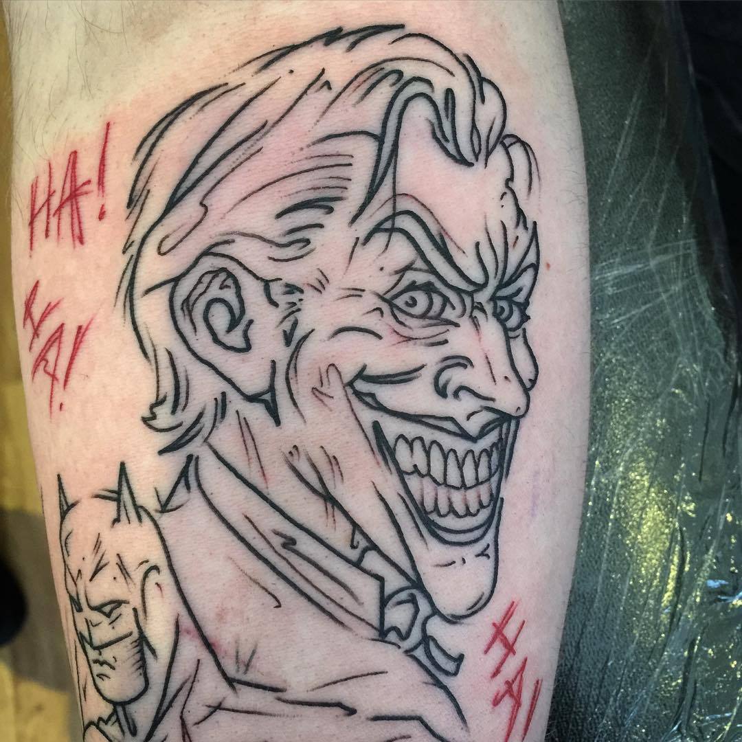 Bespoke Body Art — Sneaky peep at today's session with Travis. #joker...