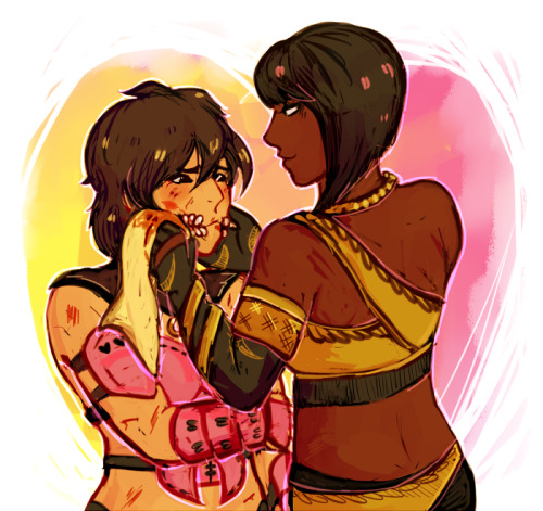 zxidart — Tanya, Mileena and Baraka commission for