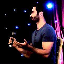 dailytylerhoechlin:  Is it hard to play a scene when you don’t know whether your