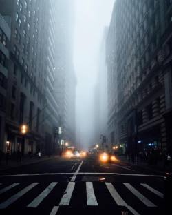babescapes:  nycneversleeps: Foggy Broadway