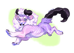 vcr-wolfe:  i realize i never posted this lmao. this is bones the manticore, my big pastel trash babysometime back my friend @beastparade made me this cutie which is really sweet because jay is too nice for his own good. stop him…