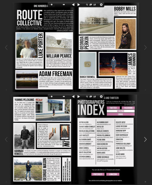 iamcompletelyoperational:hannasphotos:Brilliant feature on Route collective in #Photography maga