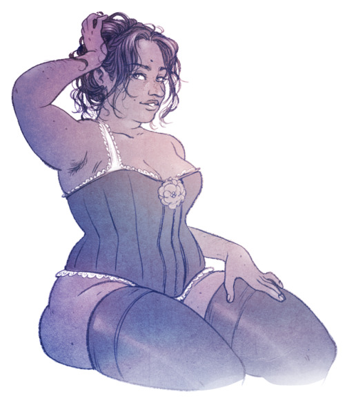 serenity-fails:A Lacy Underthings Josephine, for @josephine-trash on Patreon. Thank you so much for 