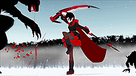 strawberryalice:  My favorite RWBY ladies doing what they do best     \(• ◡