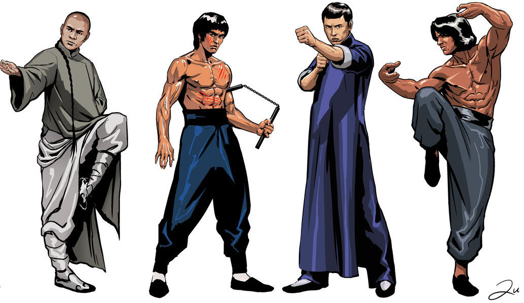 comics-pagol:  The Legends : Jet Li, Bruce Lee, Donnie Yen and Jackie chan 